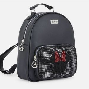 Disney’s : Minnie Mouse Black & Red Embellished Rhinestone Backpack | NWT